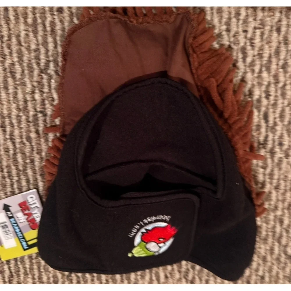 Beardski Beard Ski Mask Brown Warm Comfy Gift Christmas NWT‎